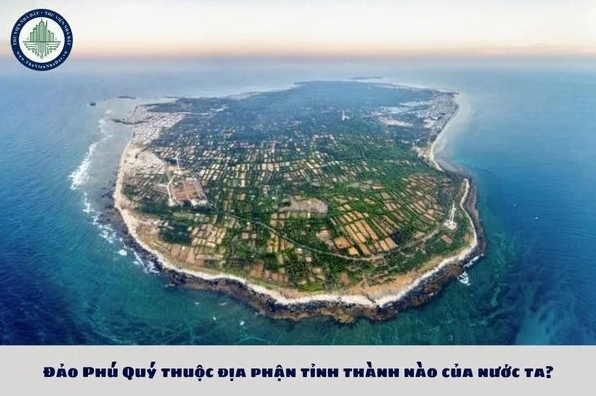 Toàn cảnh Đảo Phú Quý nhìn từ trên cao