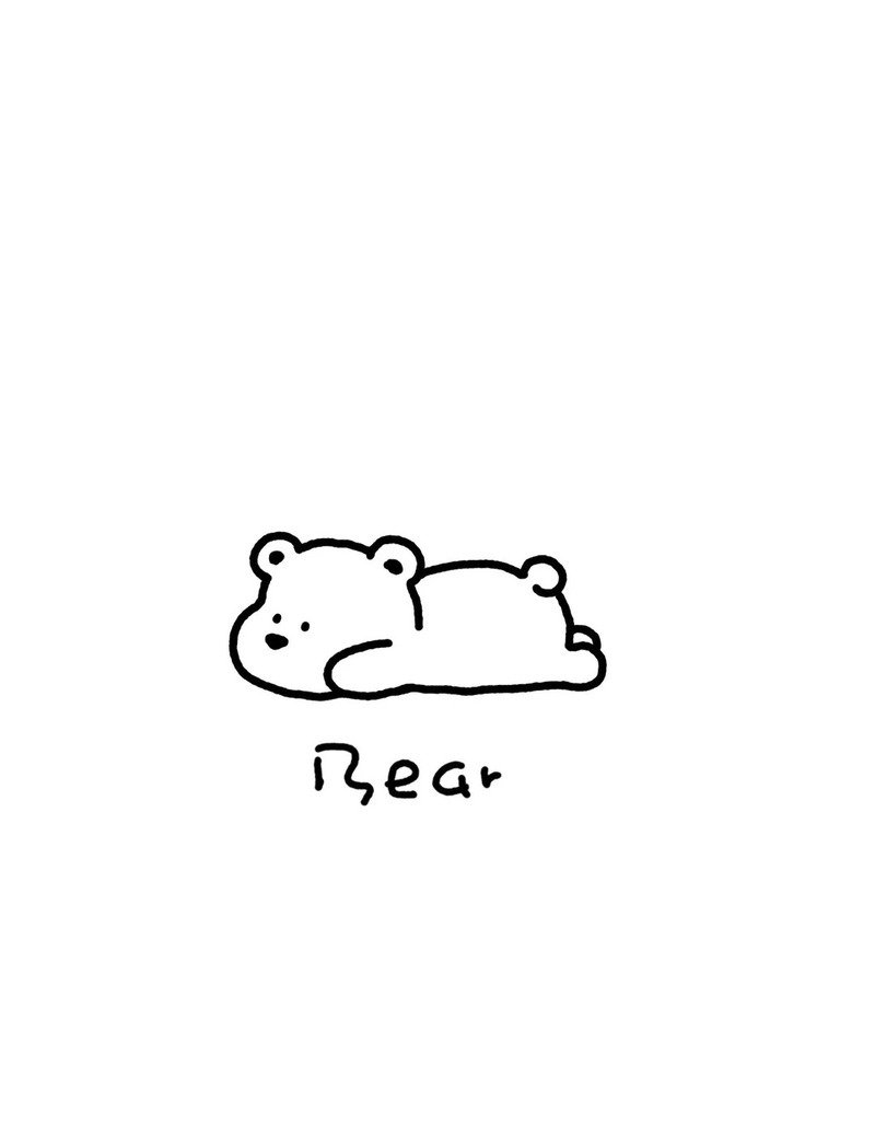 Vẽ gấu cute với tạo hình đáng yêu