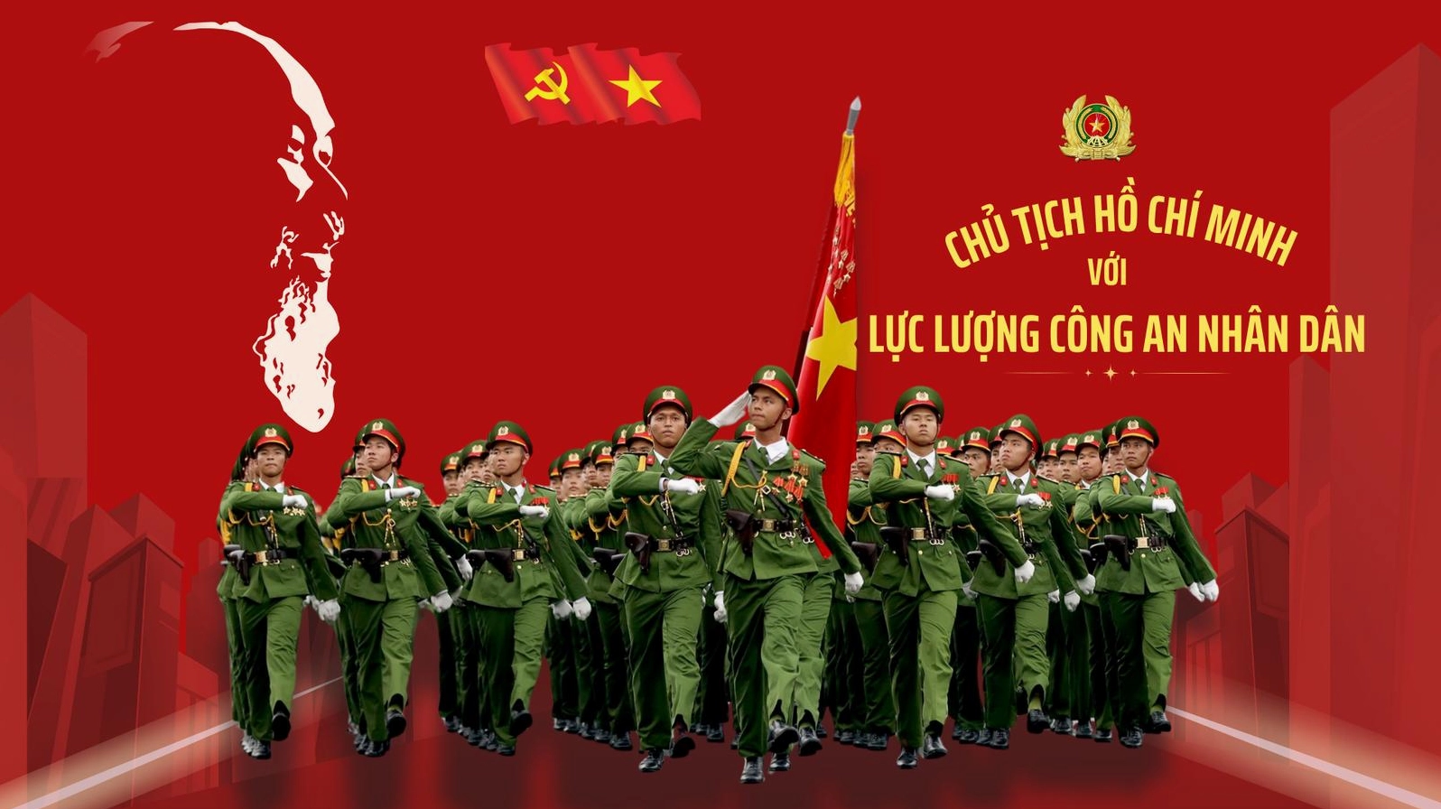 Background công an Nhân dân hiện đại