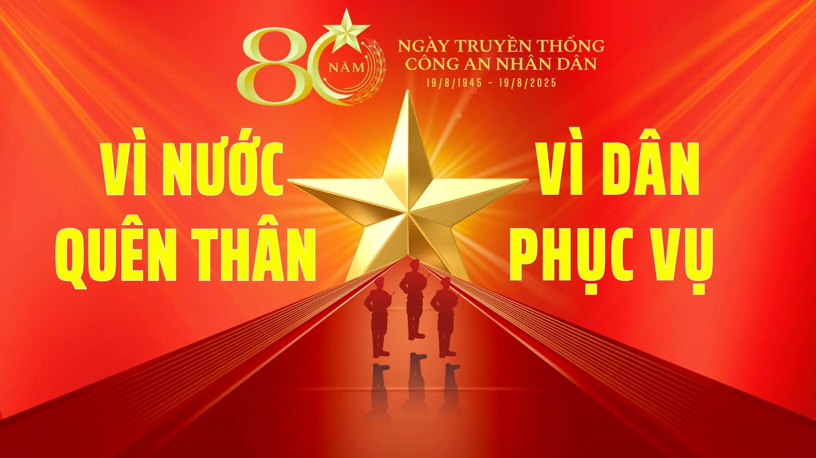 Background công an Nhân dân vinh danh
