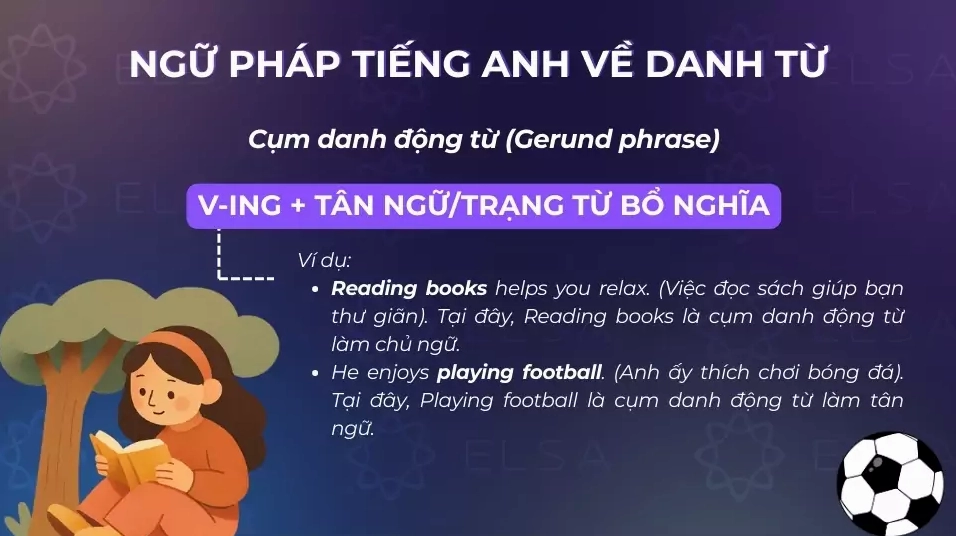 Cấu trúc cụm danh động từ trong tiếng Anh