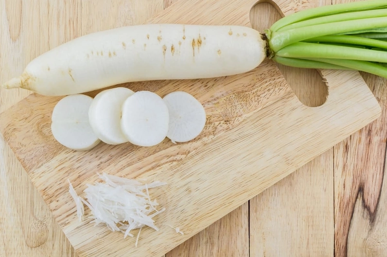 Củ cải trắng có thể gây đầy hơi cho một số người nhạy cảm
