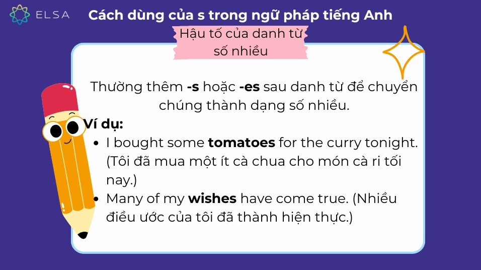 Danh từ số nhiều với 's trong tiếng Anh