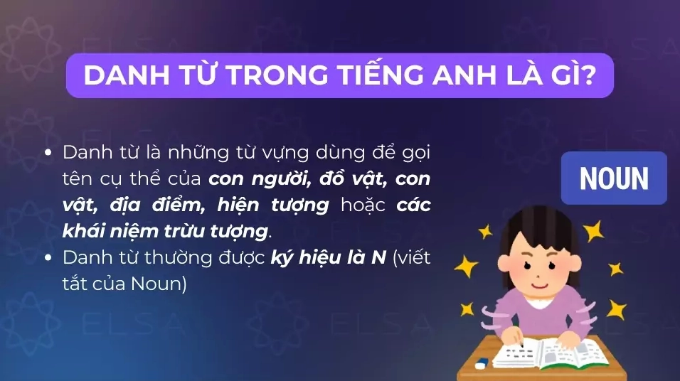 Định nghĩa danh từ trong tiếng Anh