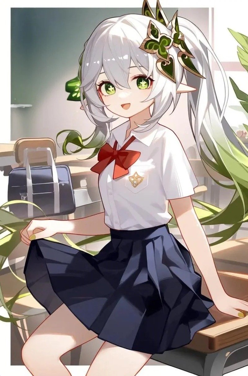gái anime mặc váy ngắn 15
