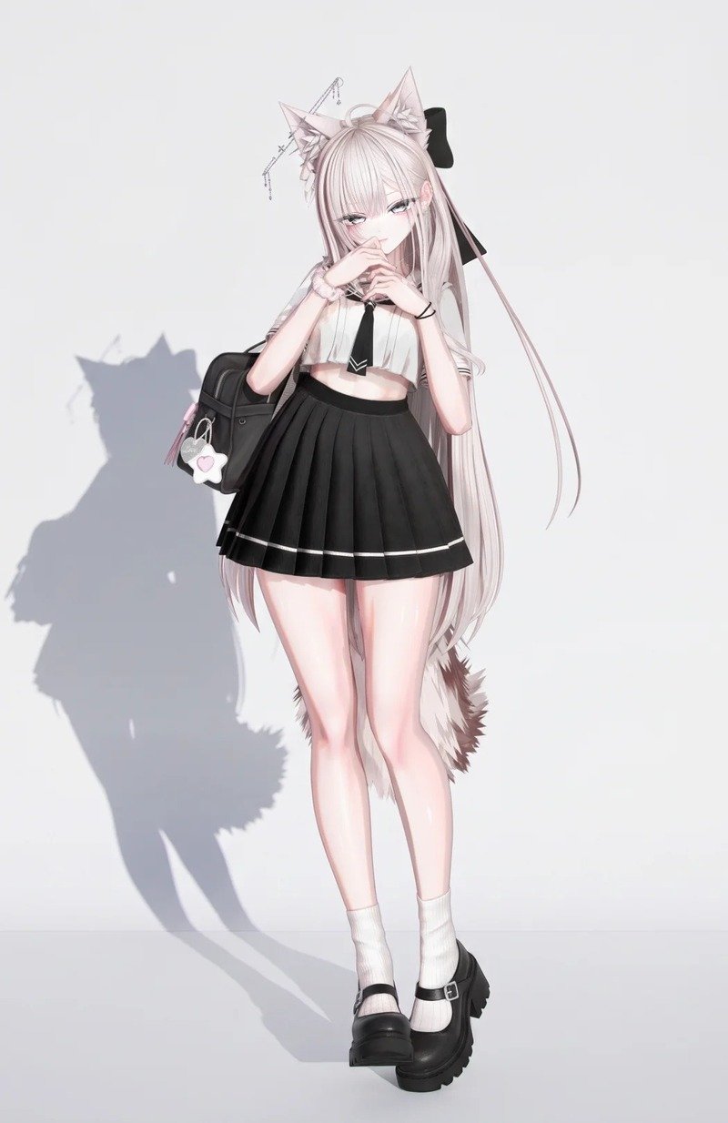 gái anime mặc váy ngắn 17