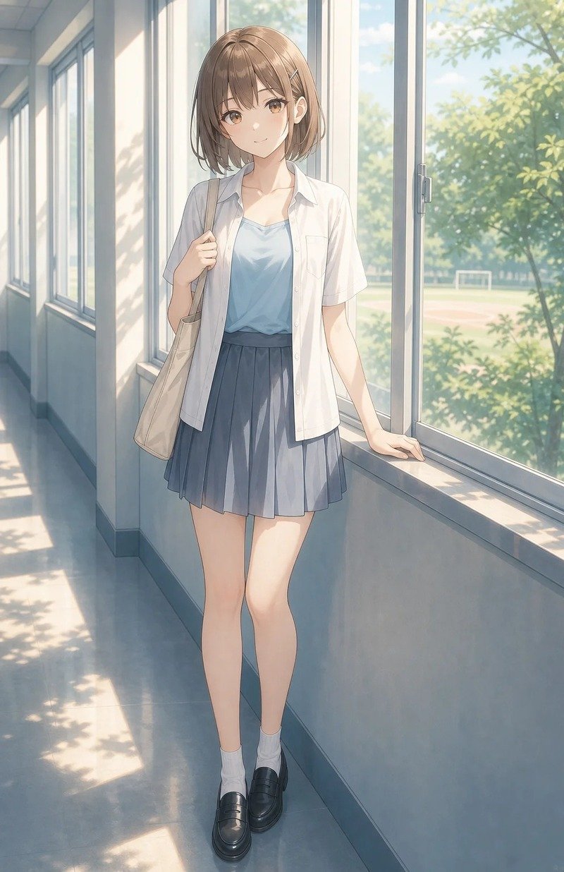 gái anime mặc váy ngắn 20
