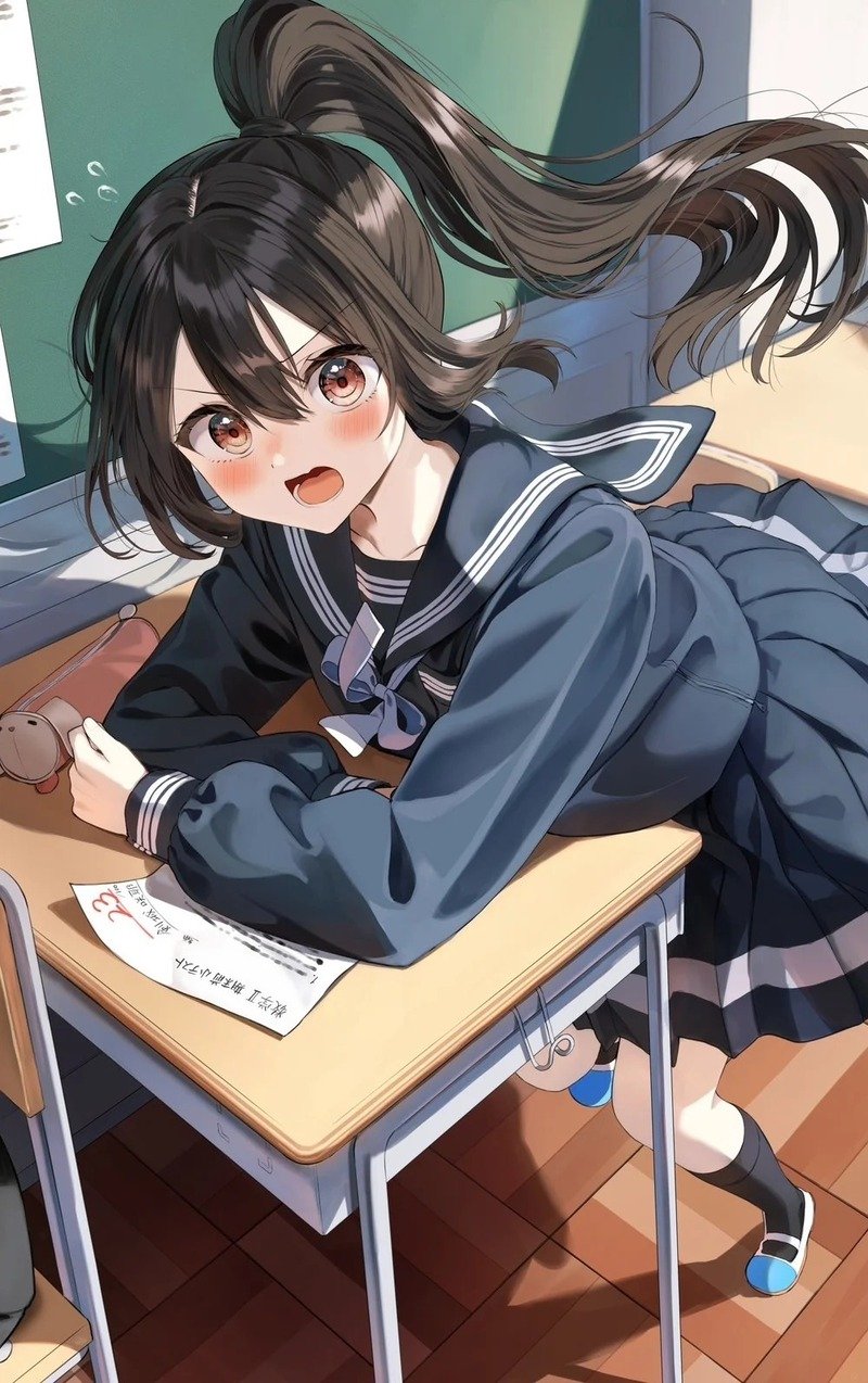 gái anime mặc váy ngắn 21