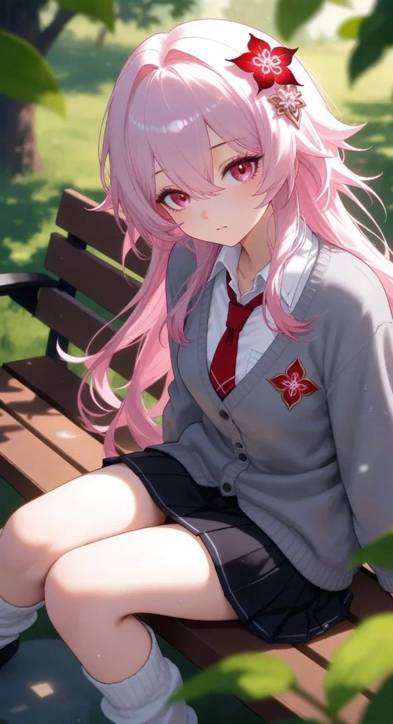 gái anime mặc váy ngắn 22