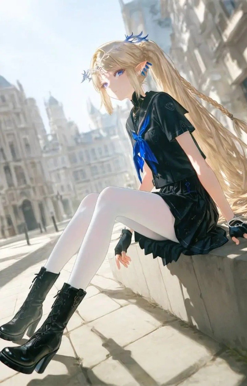 gái anime mặc váy ngắn 30