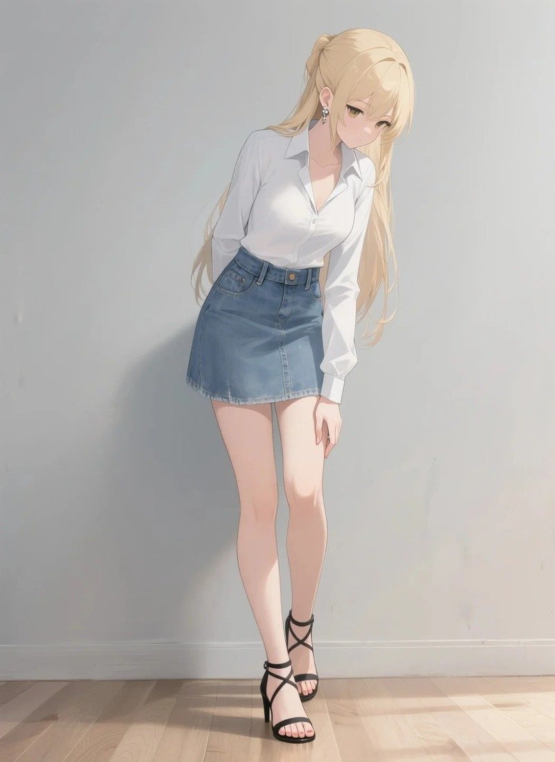 gái anime mặc váy ngắn 5