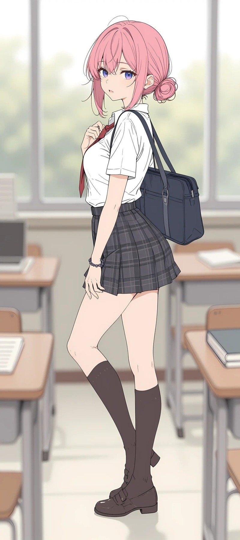 gái anime mặc váy ngắn 8