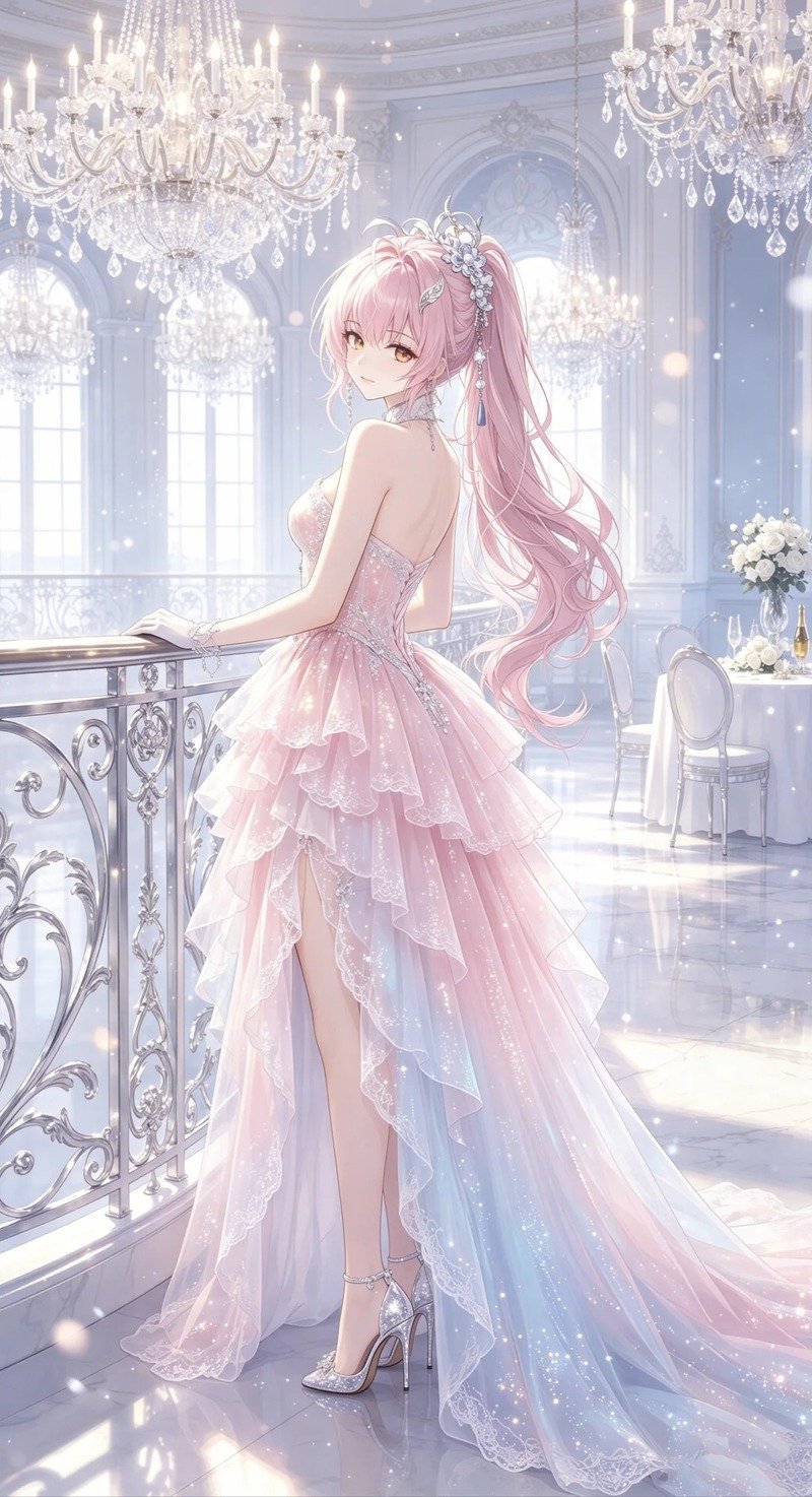 gái xinh anime mặc pinky 11
