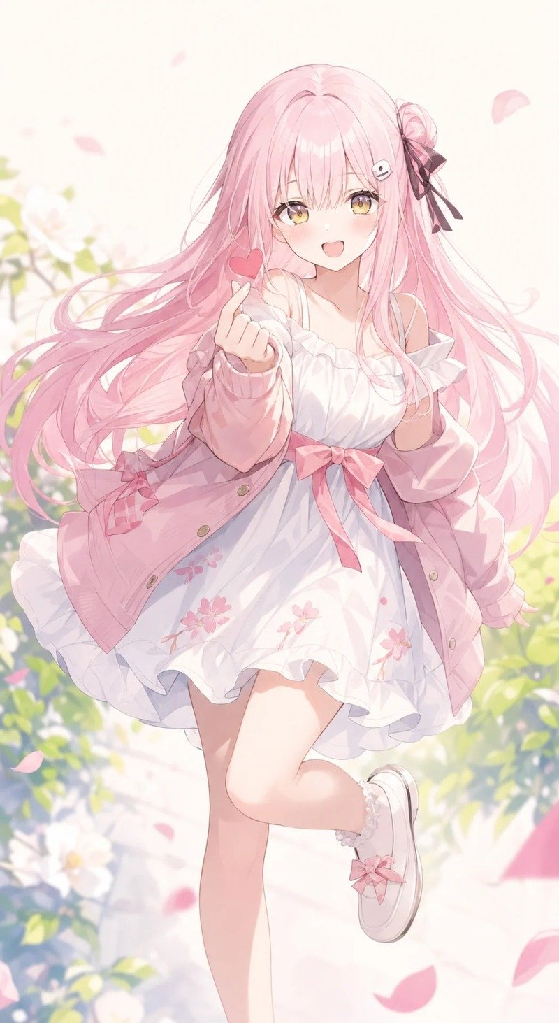 gái xinh anime mặc pinky 14