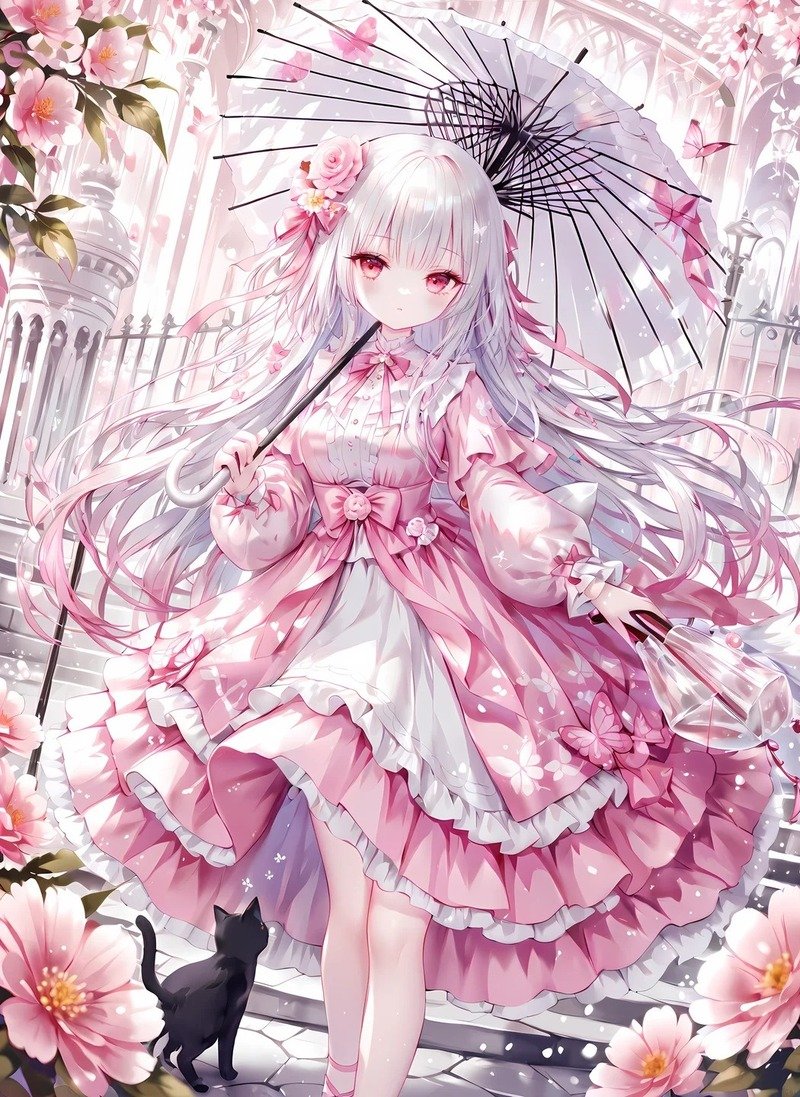 gái xinh anime mặc pinky 17