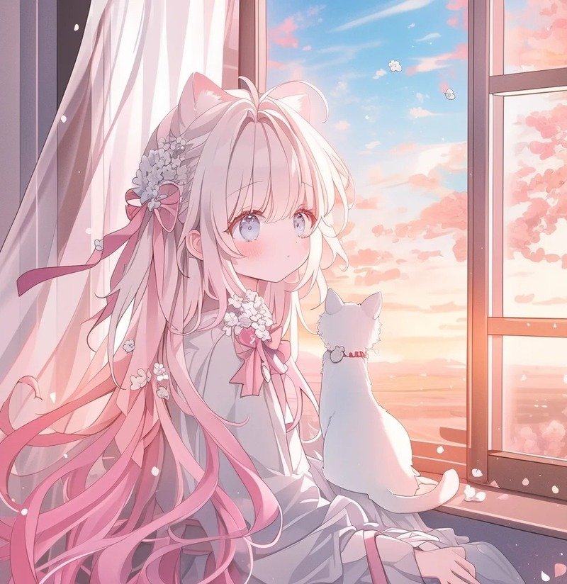 gái xinh anime mặc pinky 2