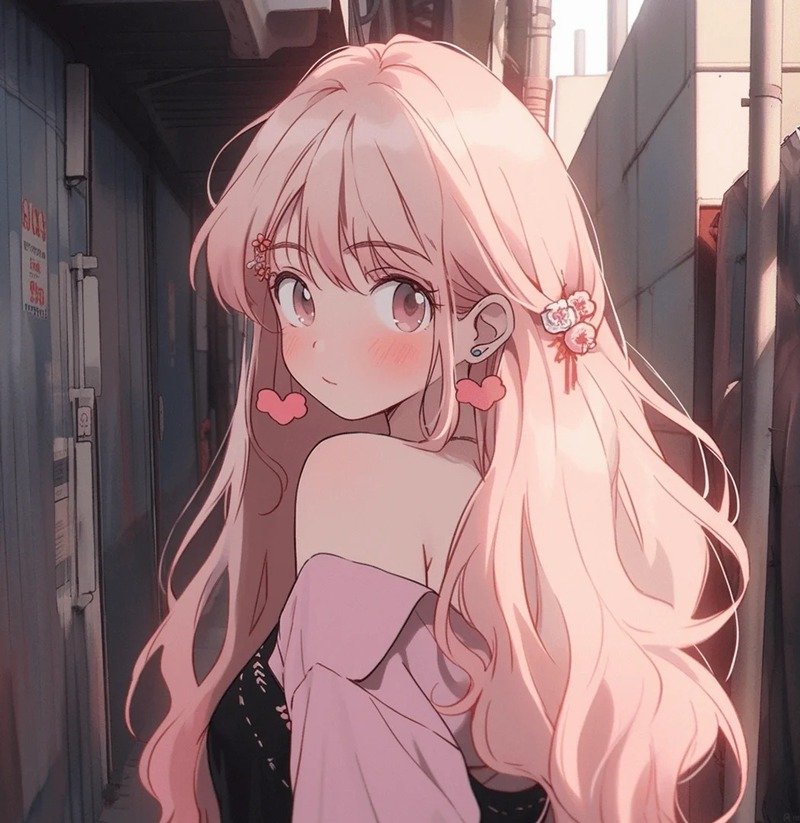 gái xinh anime mặc pinky 22