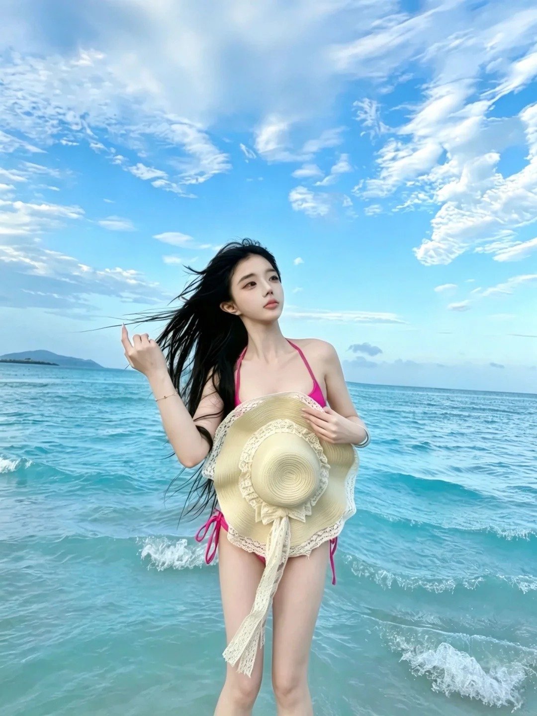 gái xinh bikini hồng 25