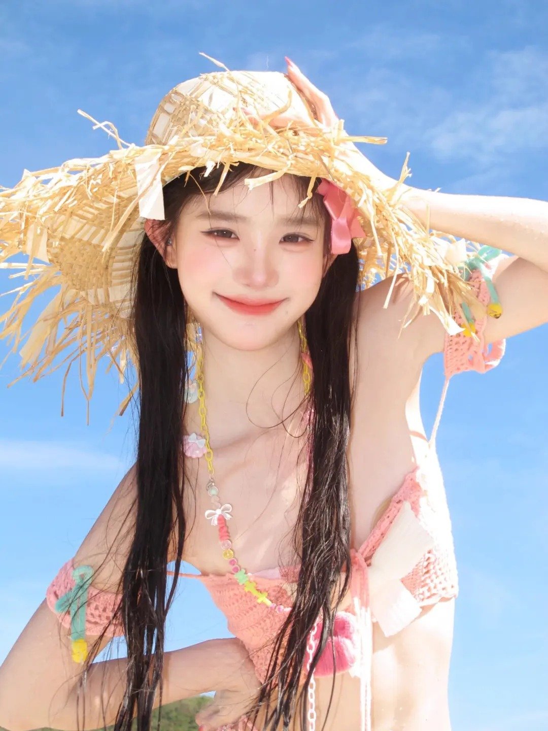gái xinh bikini hồng 6