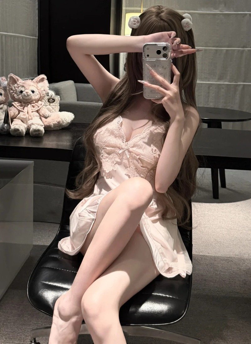 gái xinh mặc đồ ren 10