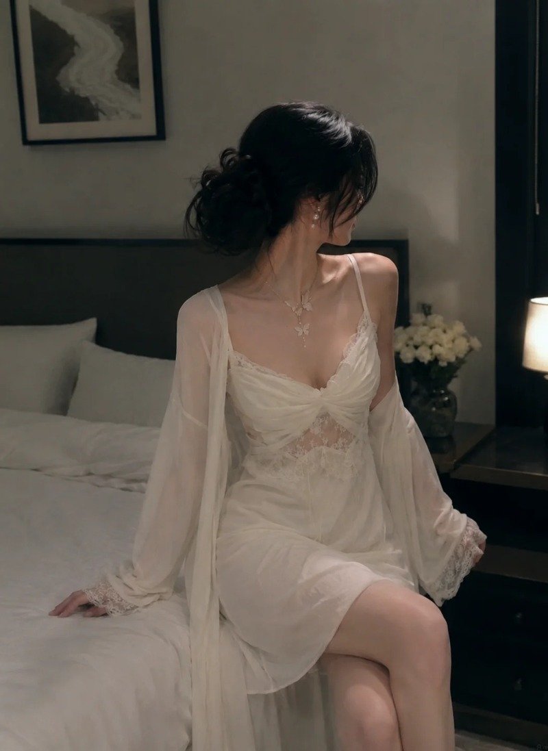 gái xinh mặc đồ ren 16