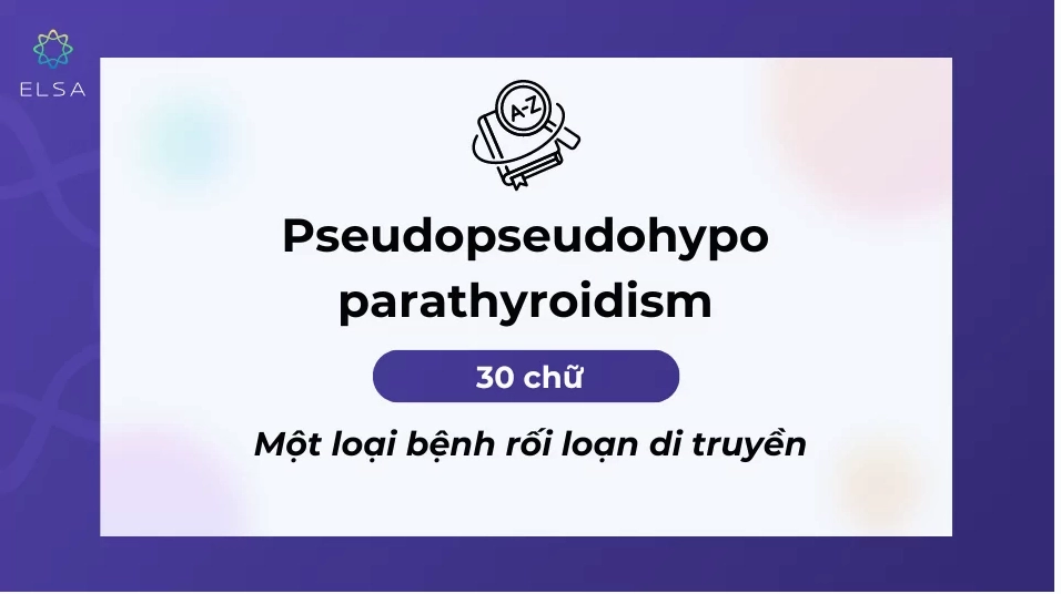 Hình ảnh minh họa từ tiếng Anh miêu tả một loại bệnh rối loạn di truyền.