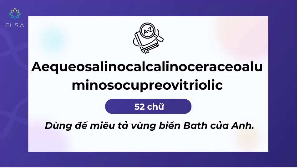 Hình ảnh minh họa từ tiếng Anh miêu tả vùng biển Bath của Anh.