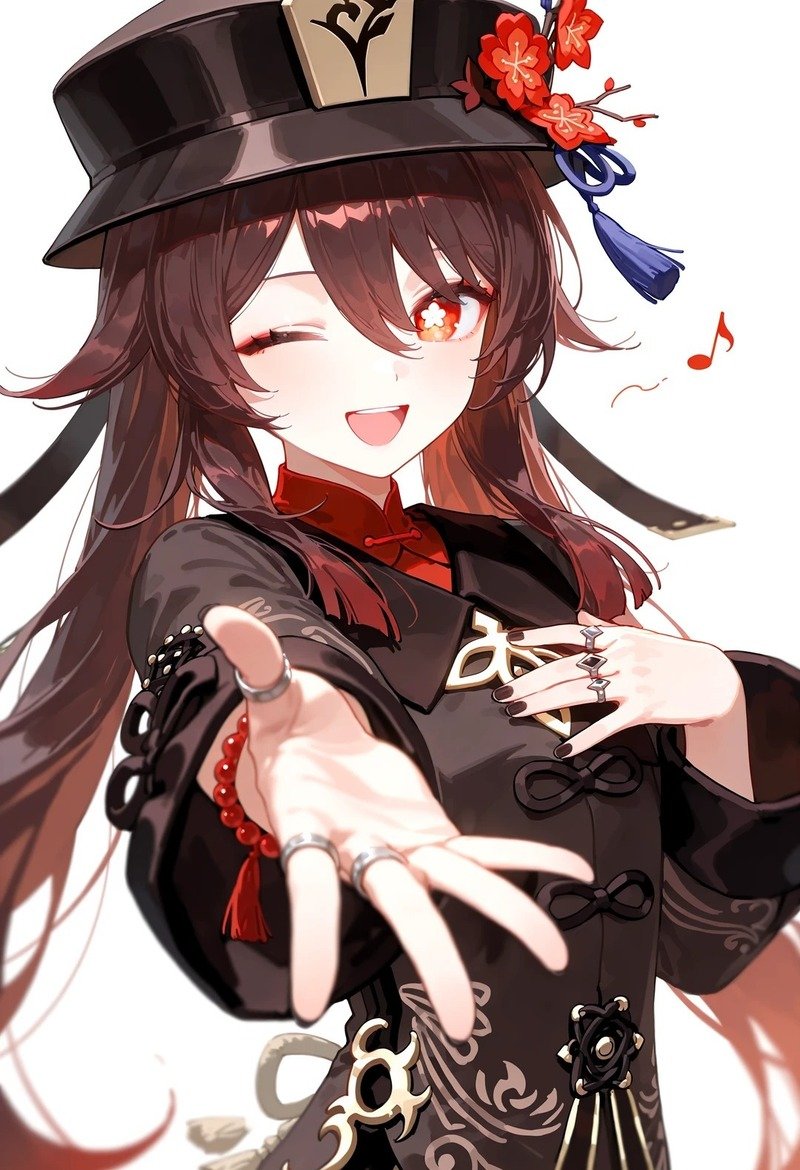 Hu Tao anime mang vẻ ngoài vui vẻ nhưng không kém phần bí ẩn