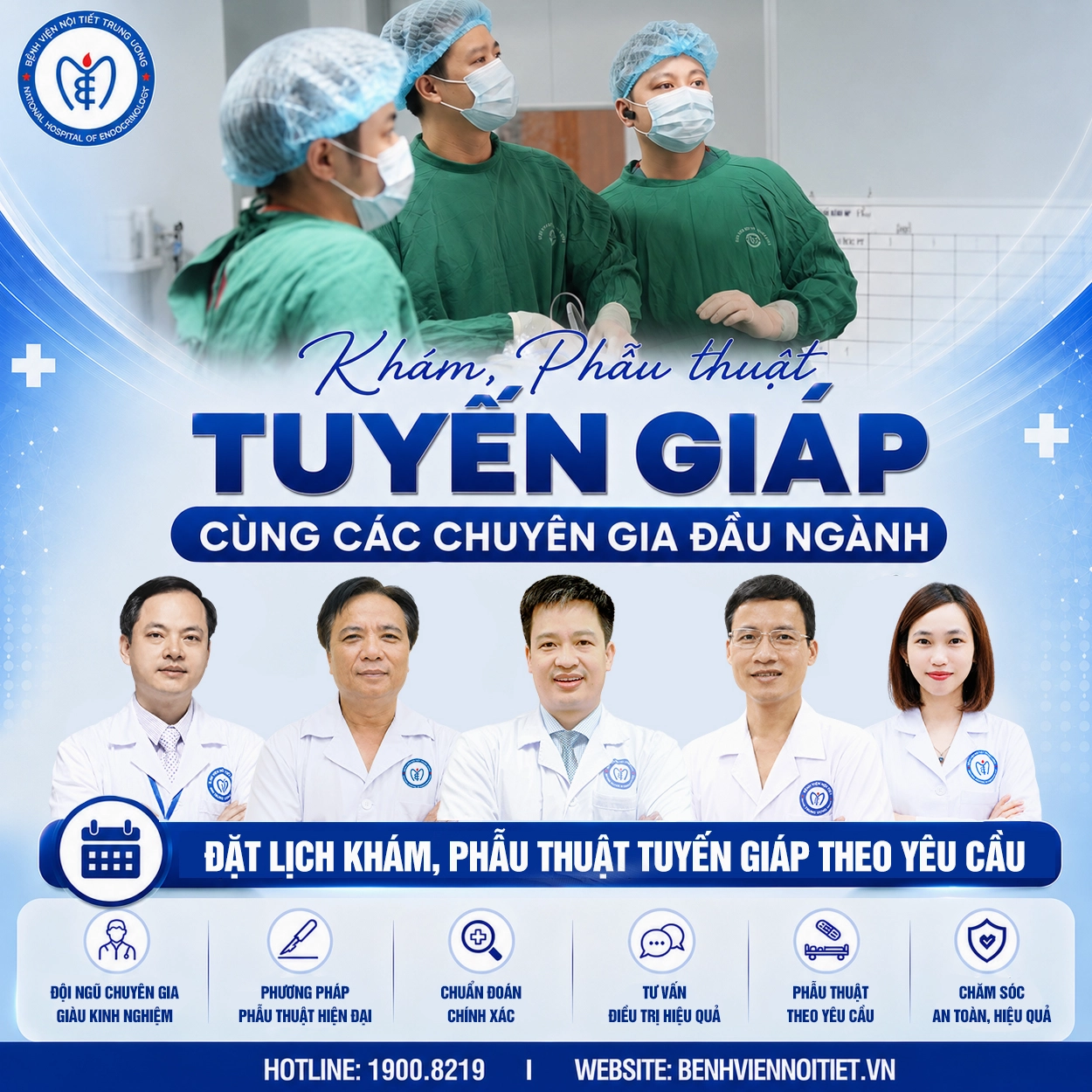 Khám và phẫu thuật tuyến giáp