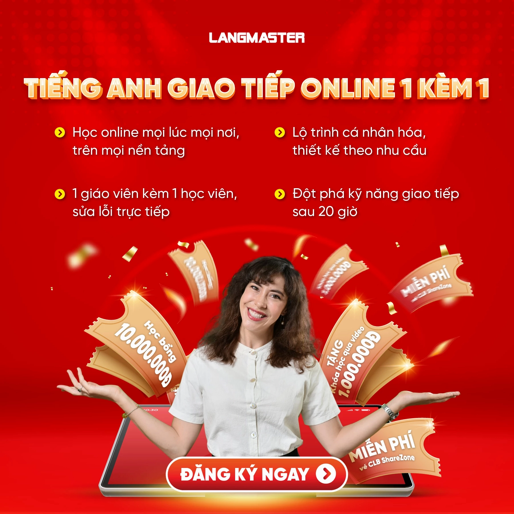 Khoá học trực tuyến 1 kèm 1