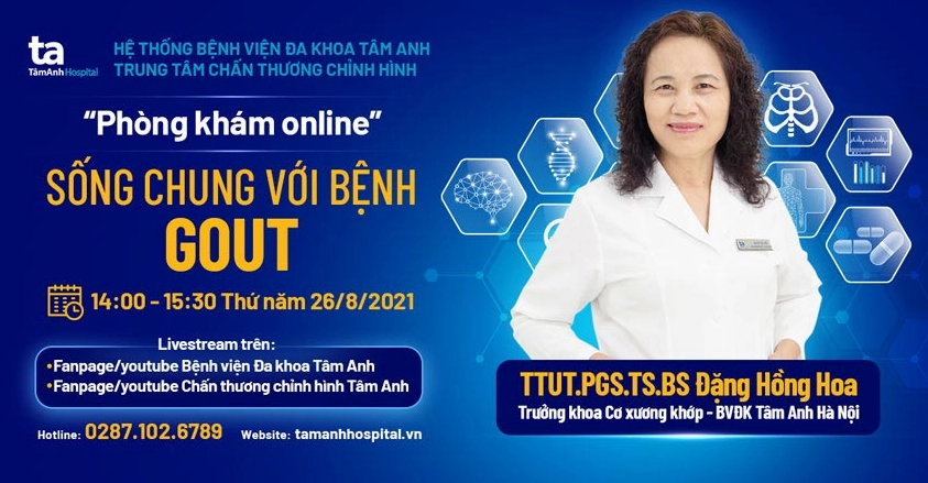 Làm thế nào để “chung sống hòa bình” với bệnh gout?