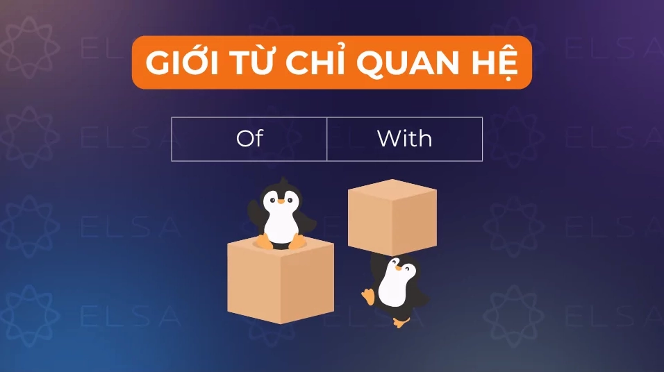 Một số giới từ chỉ quan hệ trong tiếng Anh