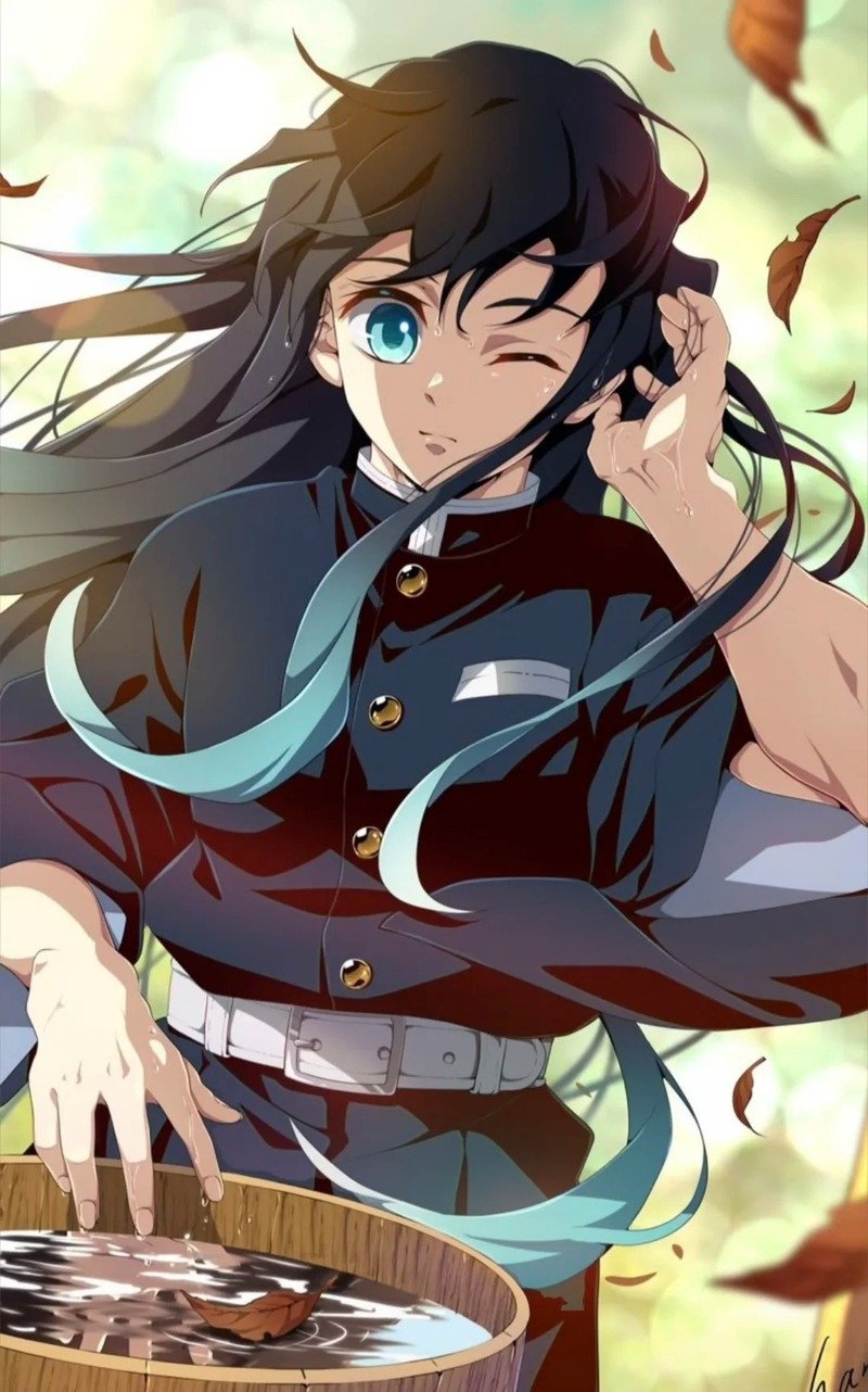 Muichiro với vẻ đẹp lạnh lùng trong Kimetsu no Yaiba