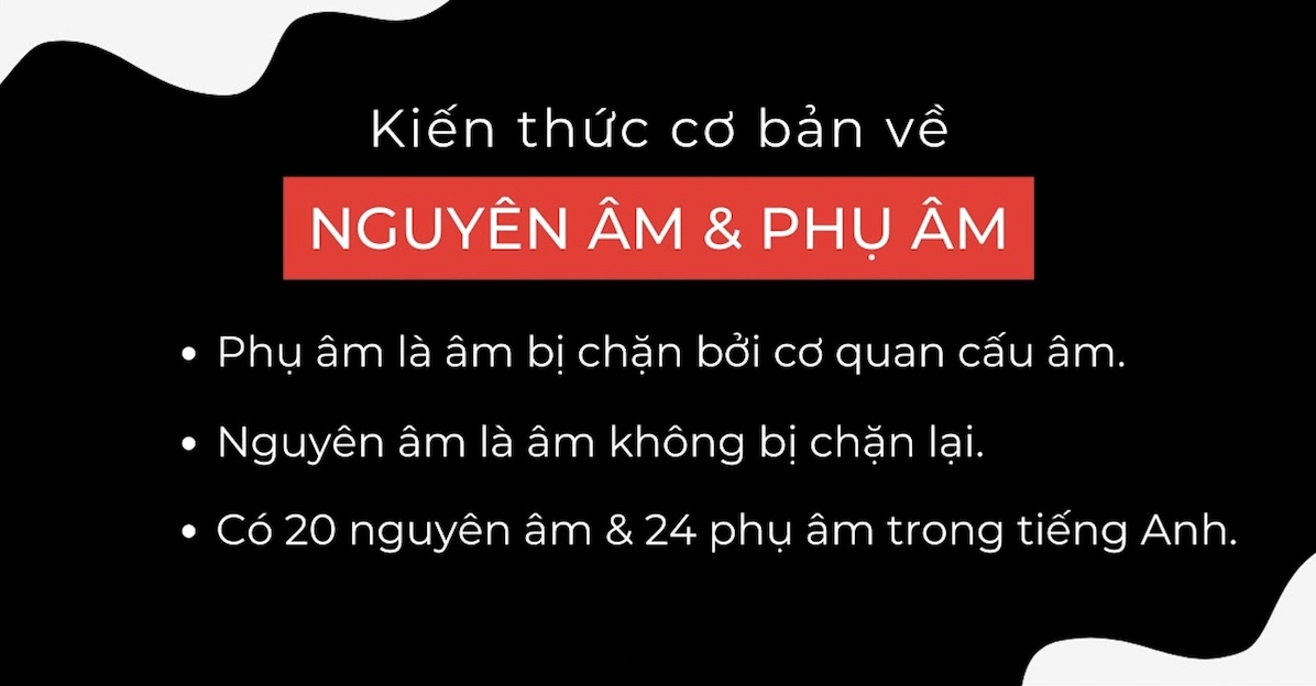 Nguyên âm và phụ âm trong tiếng Anh