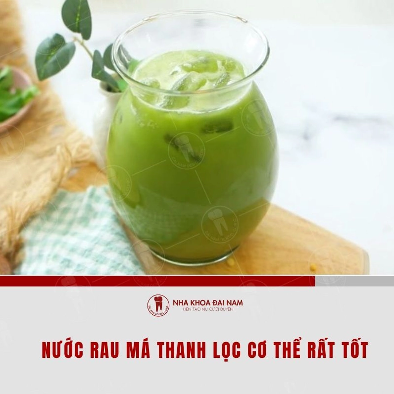 Nước rau má thanh lọc cơ thể rất tốt