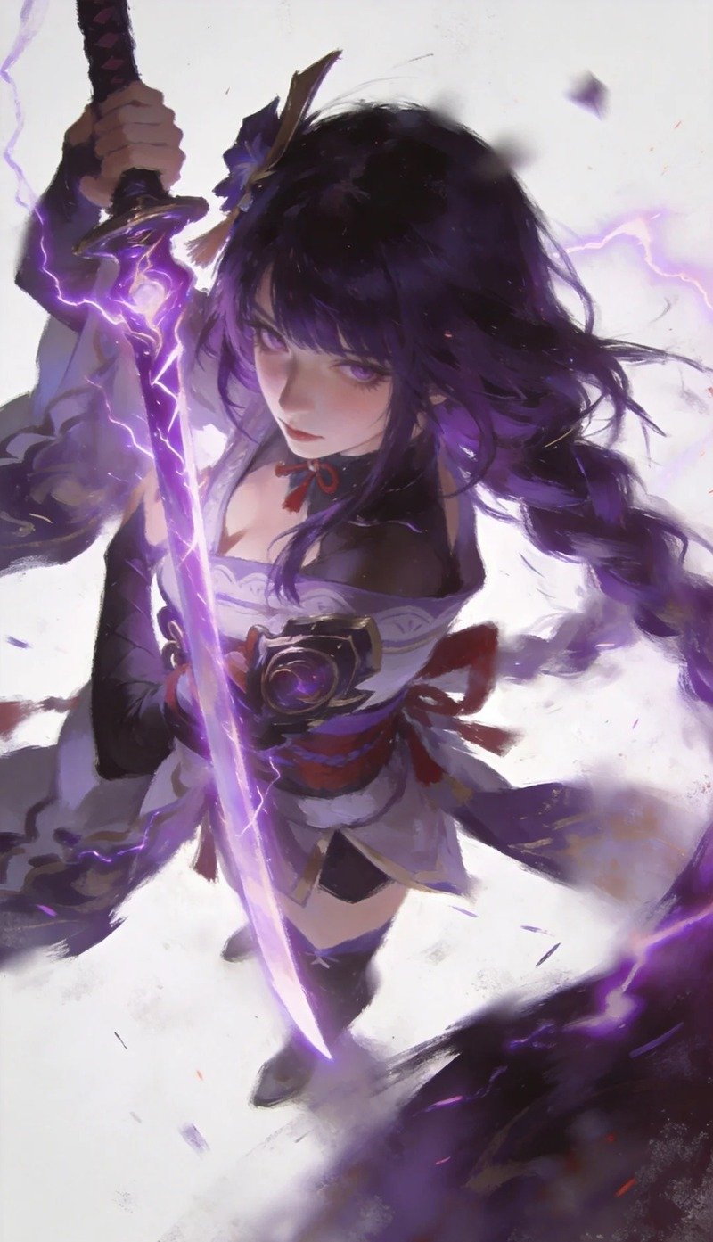 Vẻ đẹp uy nghiêm và phong cách độc đáo của Raiden Shogun anime
