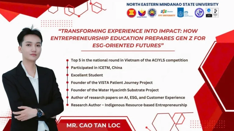 Sinh viên Trường Đại học FPT tham gia chia sẻ tại chương trình quốc tế Technofair 2026