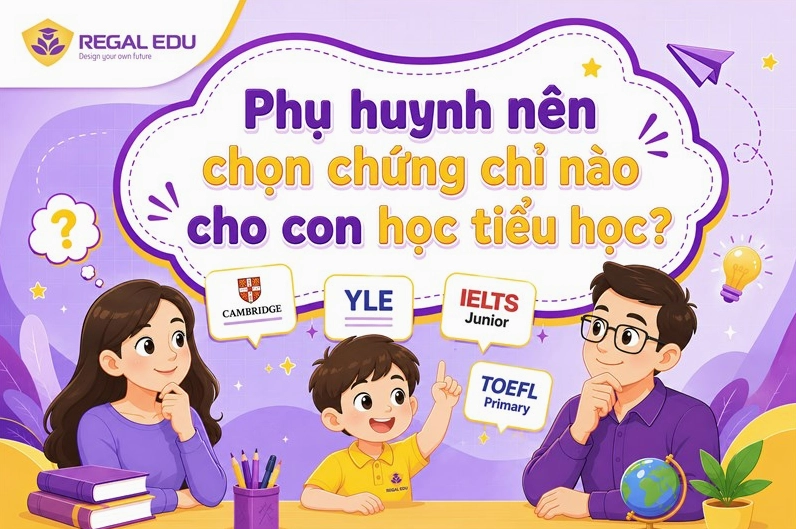 So sánh các chứng chỉ Cambridge Starters, Movers, Flyers cho trẻ