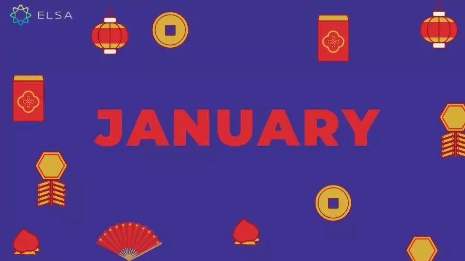 Tháng 1 tiếng Anh là January, tháng 7 là July