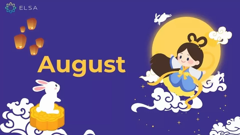 Tháng 8 tiếng Anh là August