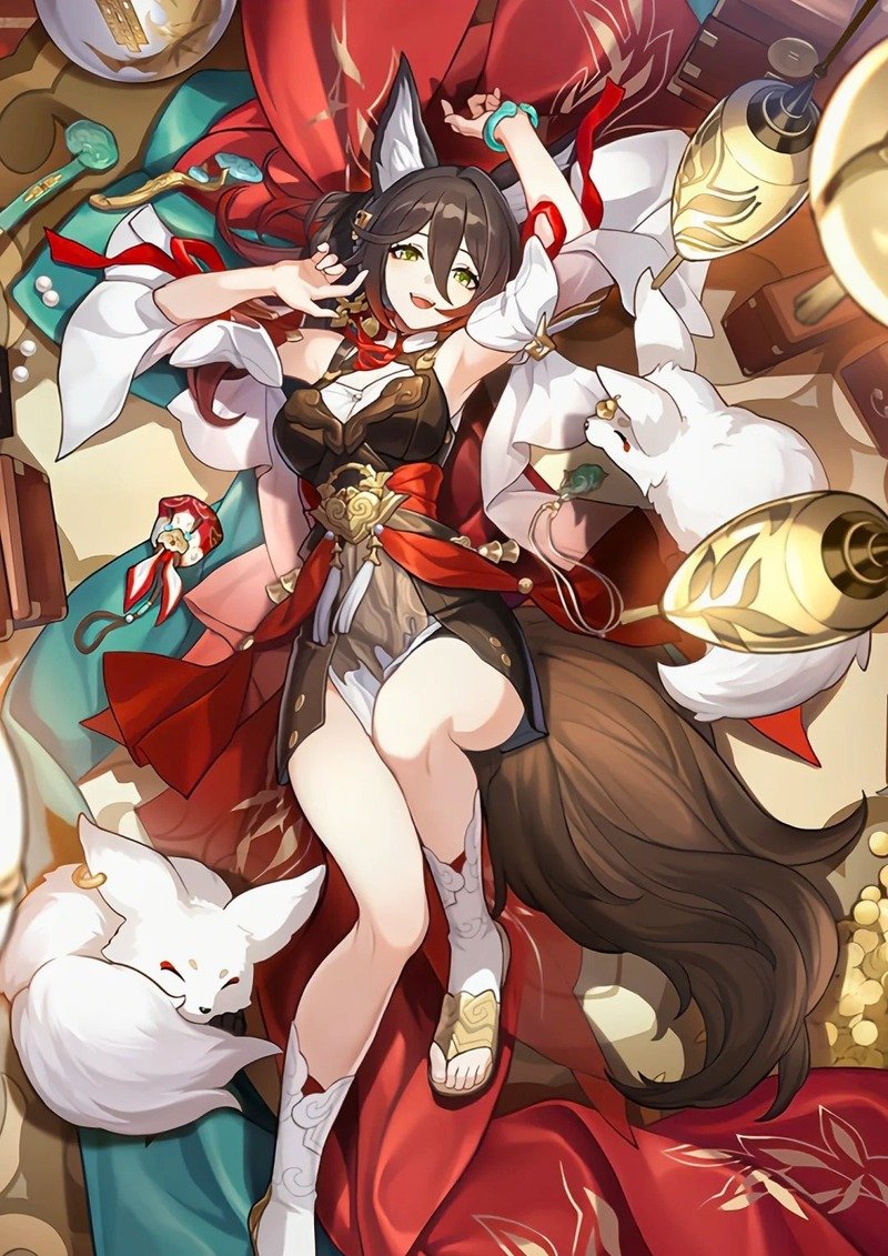Tạo hình Tingyun nổi bật với nét đẹp hồ ly đầy quyến rũ