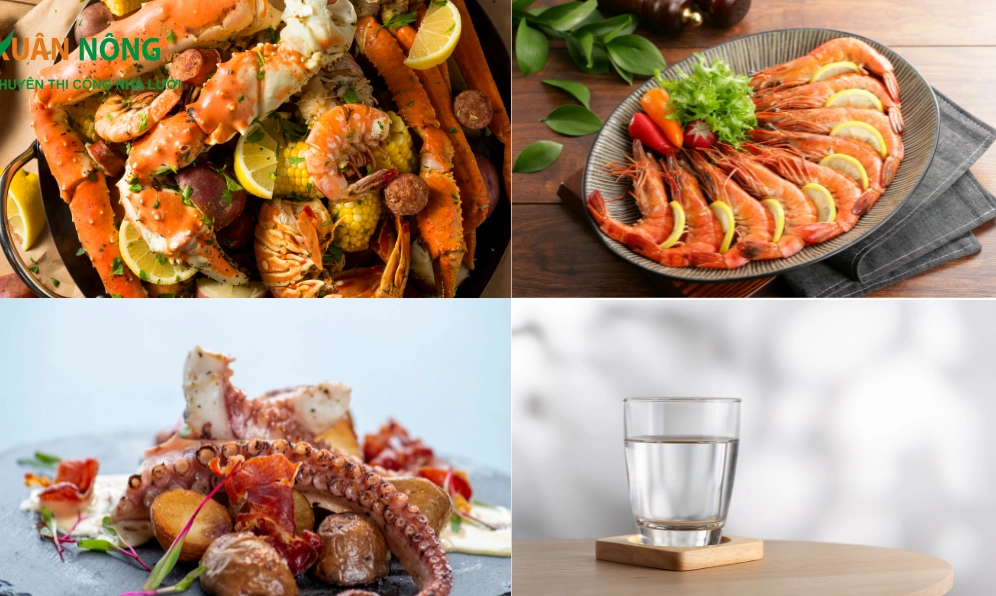 Tránh uống nước ngọt khi ăn cua