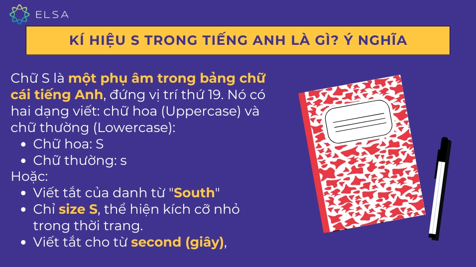 Ý nghĩa của ký hiệu S