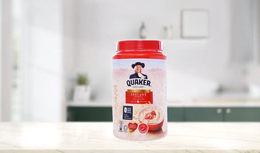 Yến mạch nguyên chất cán dẹt Quaker 600g