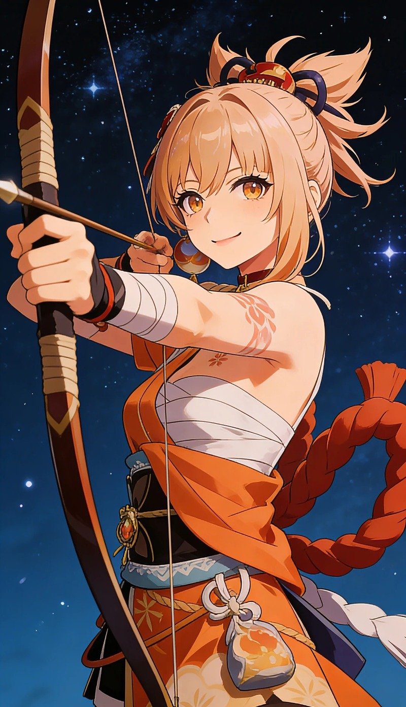 Yoimiya anime mang nét đáng yêu cùng nụ cười đầy cuốn hút